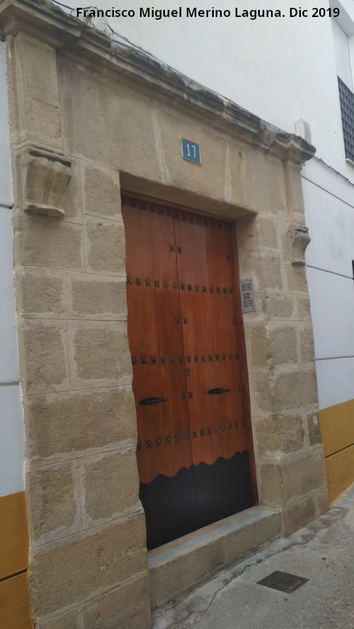 Casa de la Calle Maestro Palomino n� 17 - Casa de la Calle Maestro Palomino n� 17. Portada