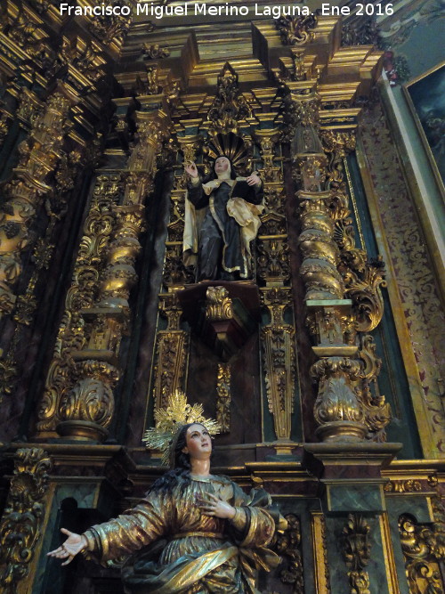 Oratorio de San Juan de la Cruz - Oratorio de San Juan de la Cruz. Lateral del retablo