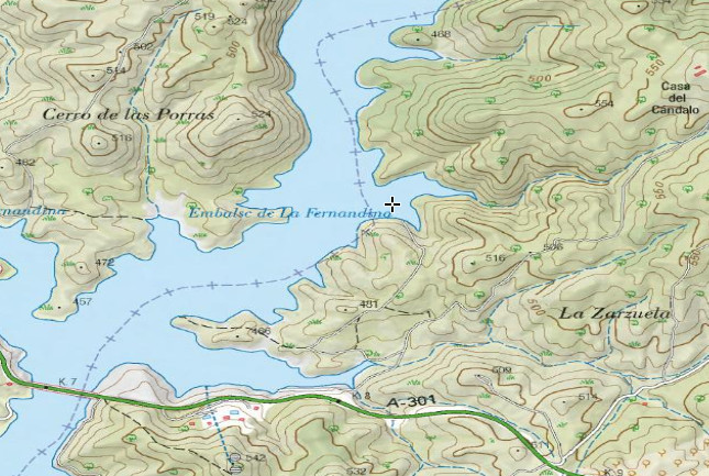 Mina de Panzacola - Mina de Panzacola. Mapa