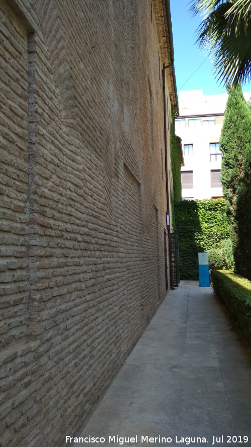 Monasterio de Santa Clara la Real - Monasterio de Santa Clara la Real. Muro que da al huerto