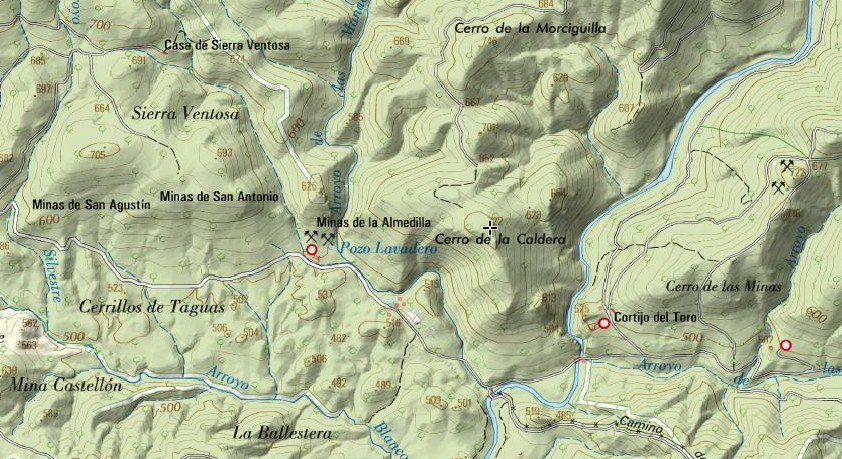 Cerro de la Caldera - Cerro de la Caldera. Mapa