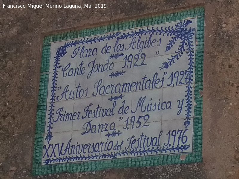 1927 - 1927. Plaza de los Aljibes - Granada