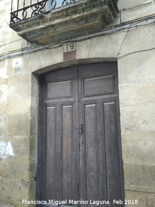 Casa de la Calle Campanario n 19 - Casa de la Calle Campanario n 19. Puerta