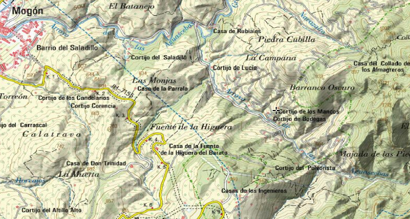 Cortijo de los Mancos - Cortijo de los Mancos. Mapa