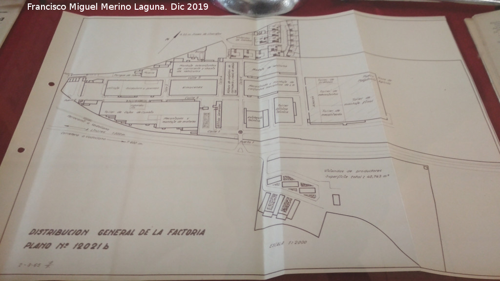F�brica de Santana - F�brica de Santana. Plano de 1965. Archivo Hist�rico Provincial