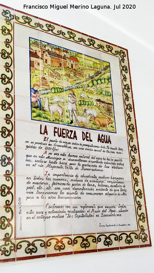 Grazalema - Grazalema. Azulejo de la Fuerza del agua