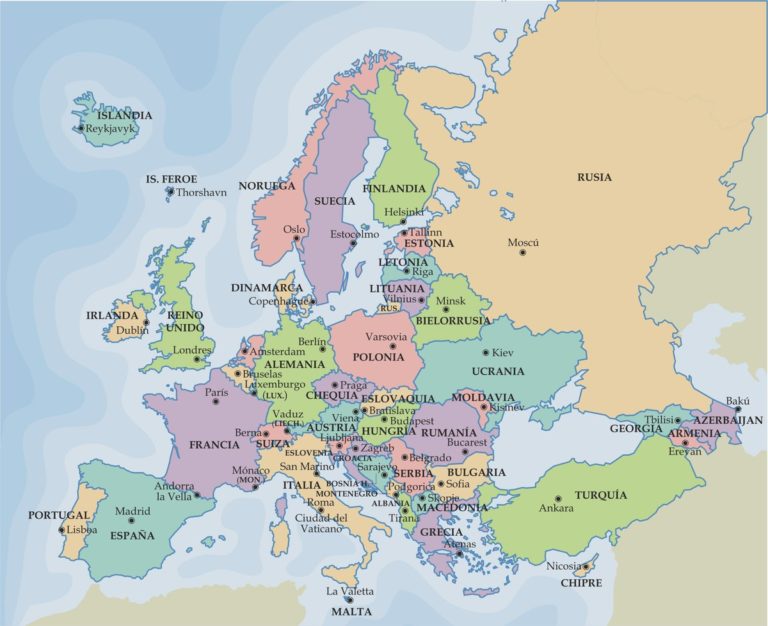 Europa - Europa. Mapa