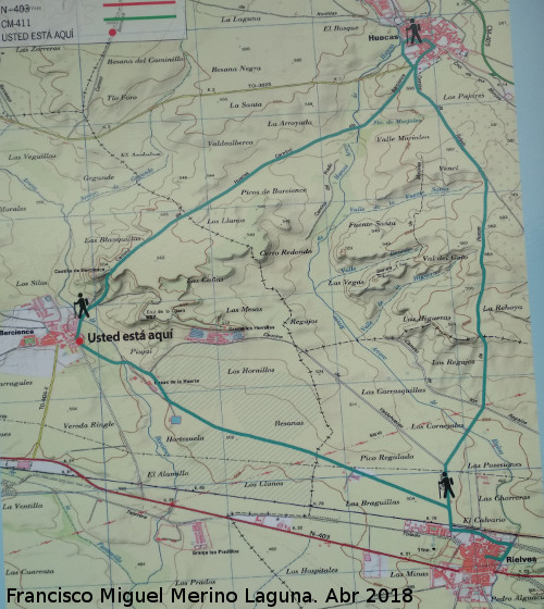 Ruta de las Tres Villas - Ruta de las Tres Villas. Mapa