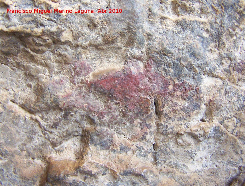 Pinturas rupestres de la Cueva de los Herreros Grupo XII - Pinturas rupestres de la Cueva de los Herreros Grupo XII. Resto de figura