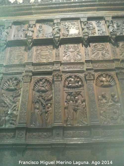 Catedral de Ja�n. Coro. Creaci�n de las plantas - Catedral de Ja�n. Coro. Creaci�n de las plantas. �tico de creaci�n de aguas, plantas, estrellas y peces, y animales terrestres