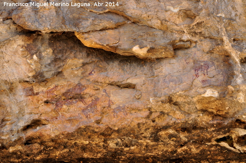 Pinturas rupestres de la Cueva del Engarbo I. Grupo II. Panel VII - Pinturas rupestres de la Cueva del Engarbo I. Grupo II. Panel VII. Panel VII y VIII