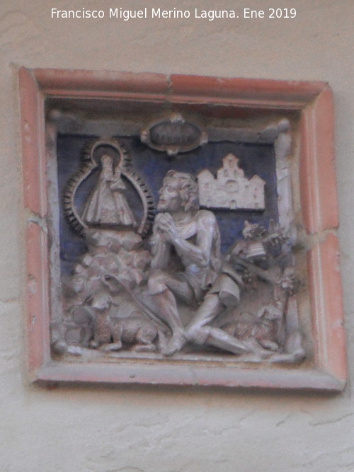 Casa de la Calle Doctor Montoro n 1 - Casa de la Calle Doctor Montoro n 1. Relieve de la aparicin de la Virgen de la Cabeza