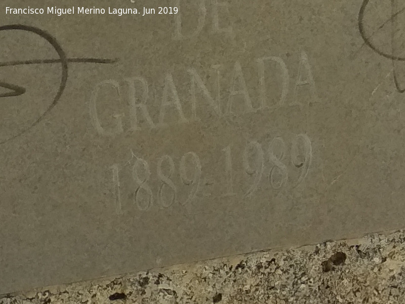 1989 - 1989. Monumento al Padre Manjn - Granada
