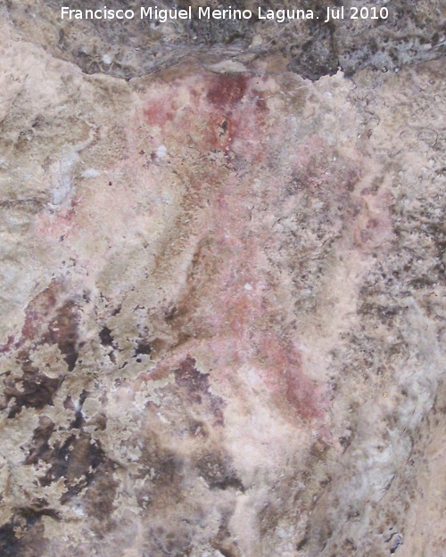 Pinturas rupestres de la Cueva Secreta Grupo V - Pinturas rupestres de la Cueva Secreta Grupo V. Antropomorfo