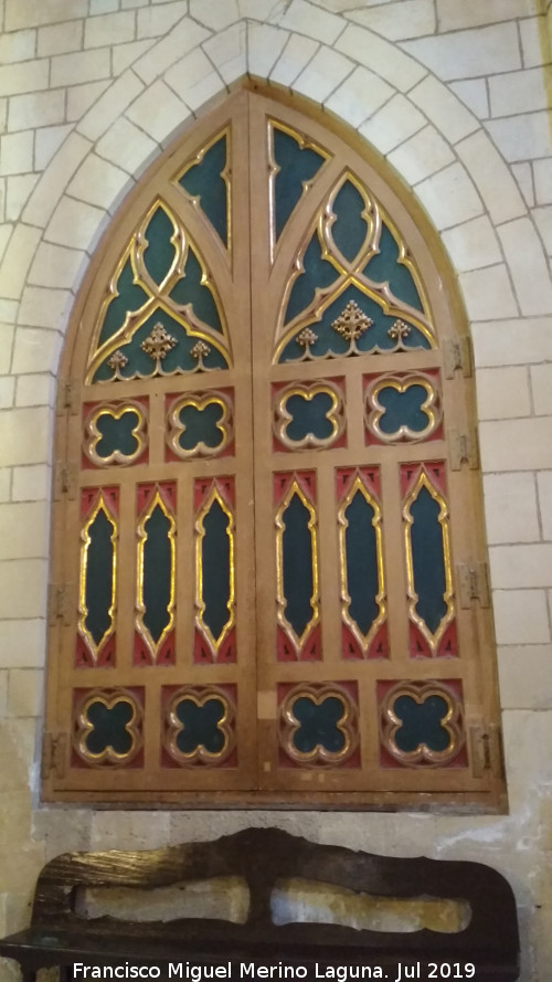 Catedral de Santa Mara. Girola - Catedral de Santa Mara. Girola. Ventana gtica en el centro de la Girola que da a la Capilla Mayor