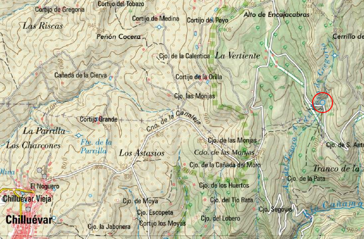 Fuente del Poyo de San Gregorio - Fuente del Poyo de San Gregorio. Mapa