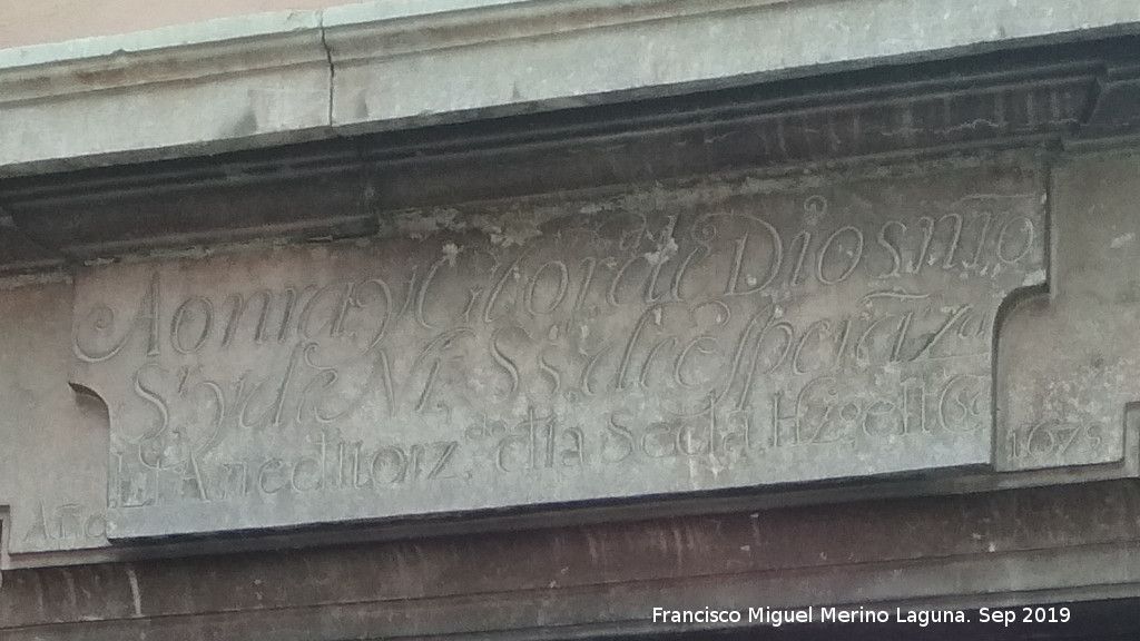 Casa del Gremio del Torcido de la Seda - Casa del Gremio del Torcido de la Seda. Inscripcin con el ao 1675