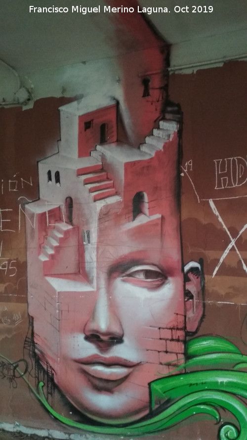 Graffiti de la Cabeza con Escaleras - Graffiti de la Cabeza con Escaleras. 