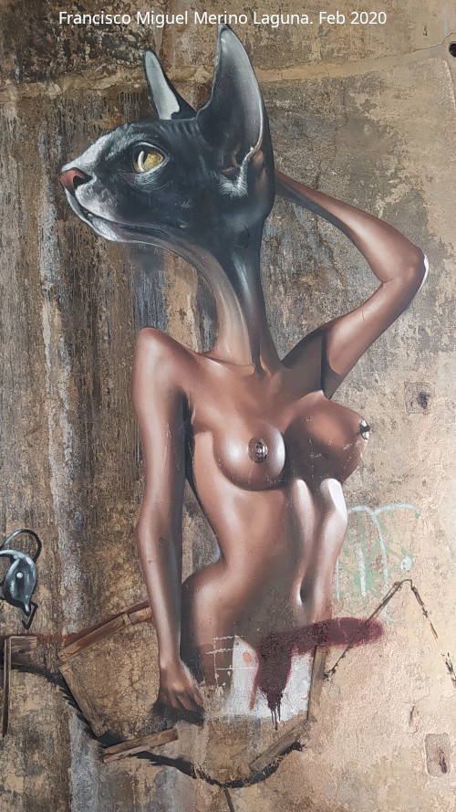 Grafiti de Belin Mujer Gato de la Cruz - Grafiti de Belin Mujer Gato de la Cruz. 