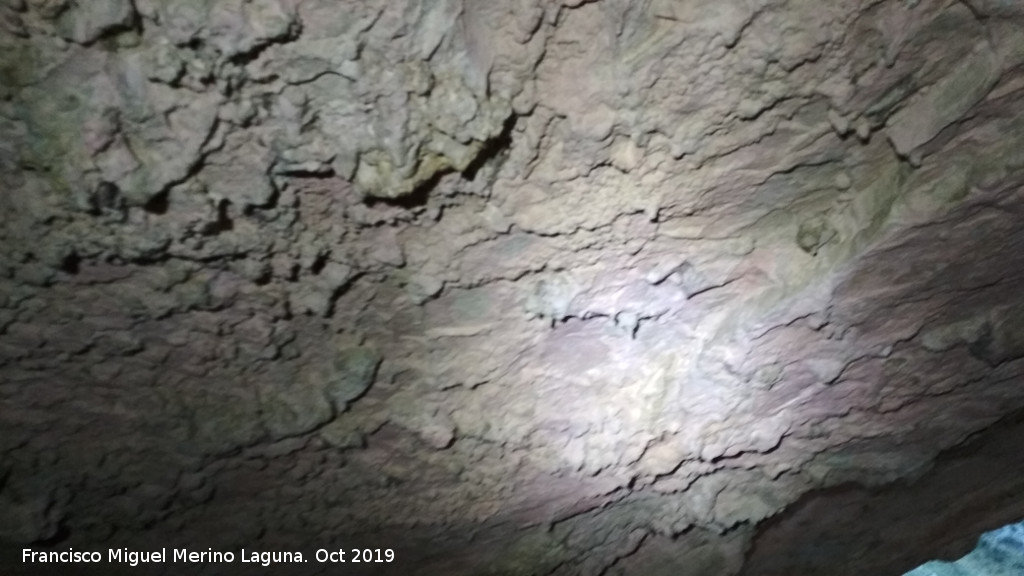 Cueva de las Cazoletas - Cueva de las Cazoletas. Techo