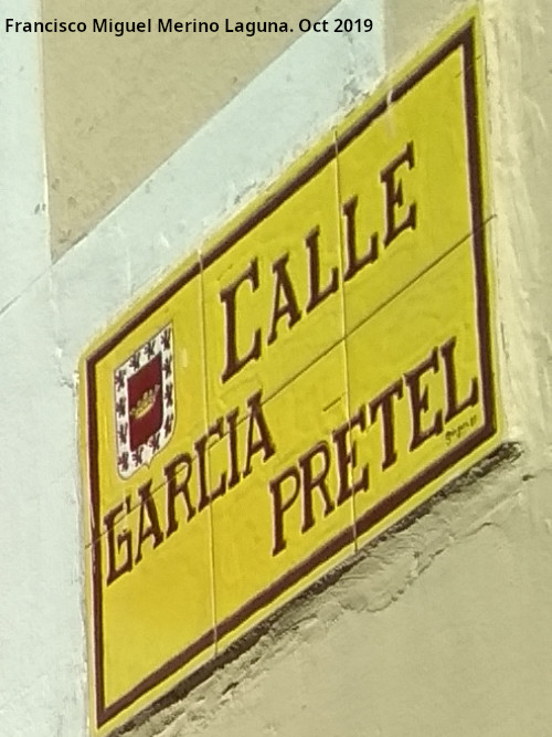 Calle Garca Petrel - Calle Garca Petrel. Placa