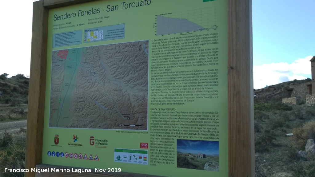 Sendero Fonelas - San Torcuato - Sendero Fonelas - San Torcuato. Cartel