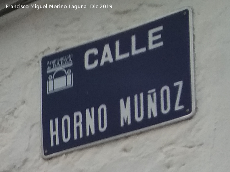 Calle Horno Mu�oz - Calle Horno Mu�oz. Placa