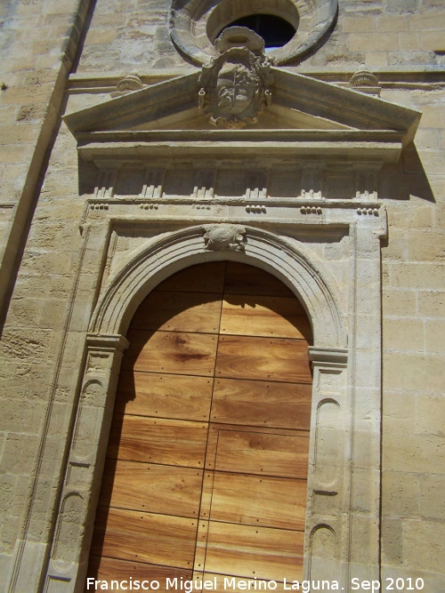 La Mota. Iglesia Mayor Abacial. Puerta del Den - La Mota. Iglesia Mayor Abacial. Puerta del Den. 