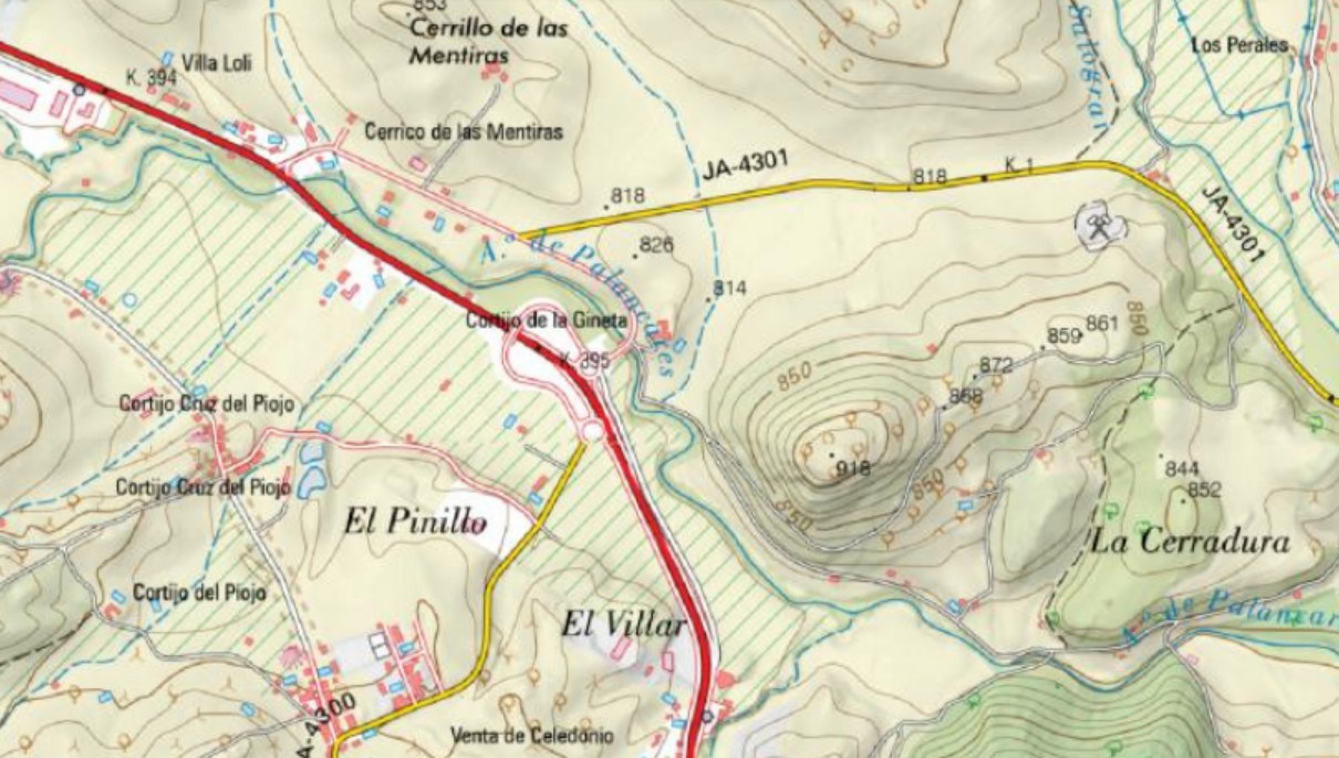 Cortijo de la Gineta - Cortijo de la Gineta. Mapa