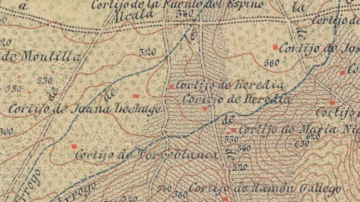 Cortijo Tralarinsa - Cortijo Tralarinsa. Mapa antiguo