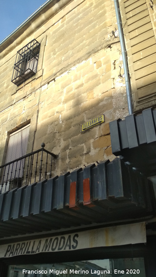 Se�ales de Tel�grafos de la Calle Obispo Narv�ez - Se�ales de Tel�grafos de la Calle Obispo Narv�ez. Situaci�n