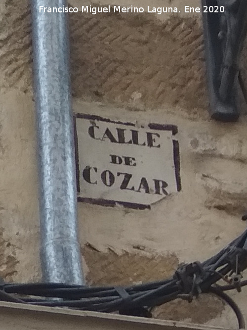 Calle C�zar - Calle C�zar. Placa antigua