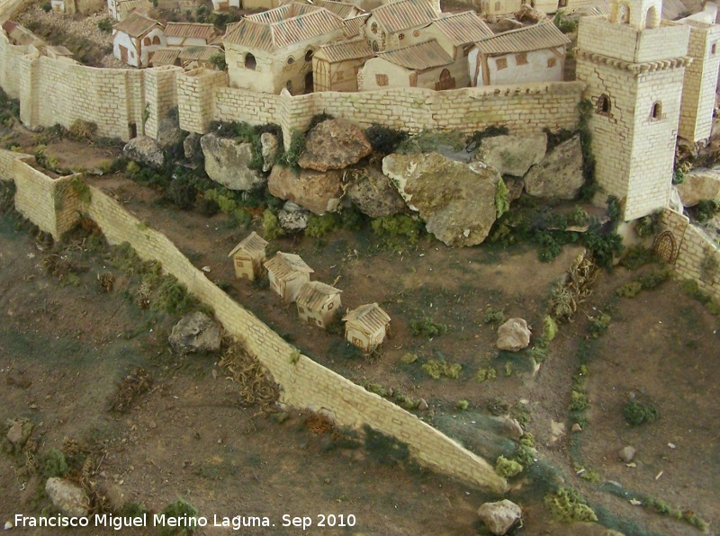 La Mota. Barrio del Adarve - La Mota. Barrio del Adarve. Maqueta