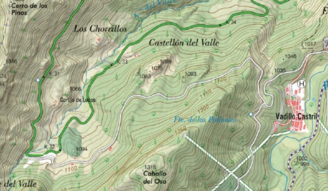 Castell�n del Valle - Castell�n del Valle. Mapa