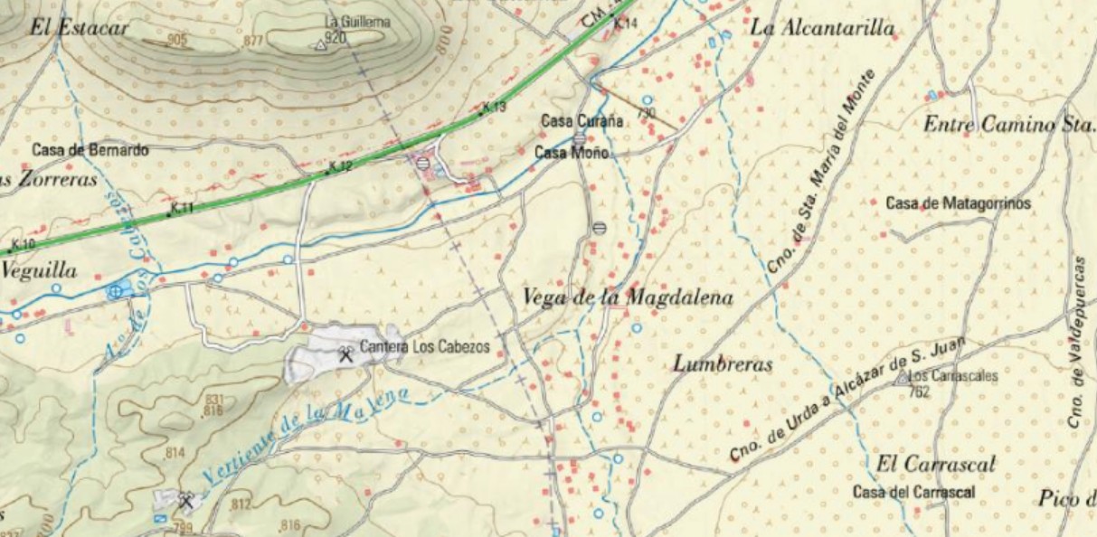 Vi�edos de la Vega de la Magdalena - Vi�edos de la Vega de la Magdalena. Mapa