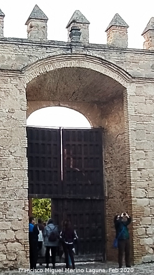 Alc�zar de Jerez. Puerta del Patio de Armas - Alc�zar de Jerez. Puerta del Patio de Armas. Intramuros