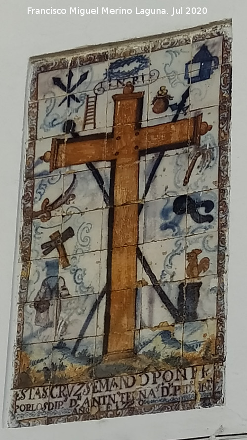 P�sito - P�sito. Azulejo del Cristo de la Vera Cruz