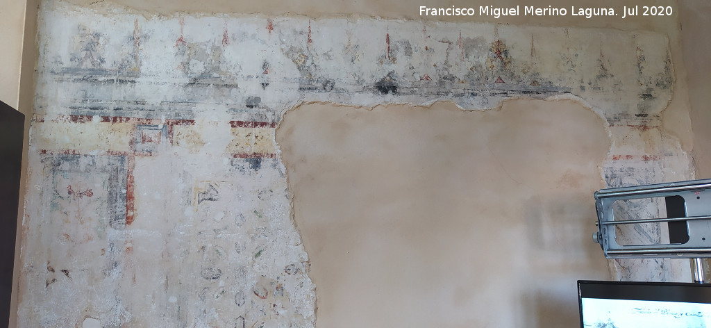 Castillo Palacio de los Ribera - Castillo Palacio de los Ribera. Restos de pinturas murales