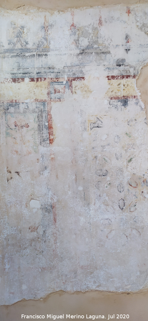 Castillo Palacio de los Ribera - Castillo Palacio de los Ribera. Restos de pinturas murales