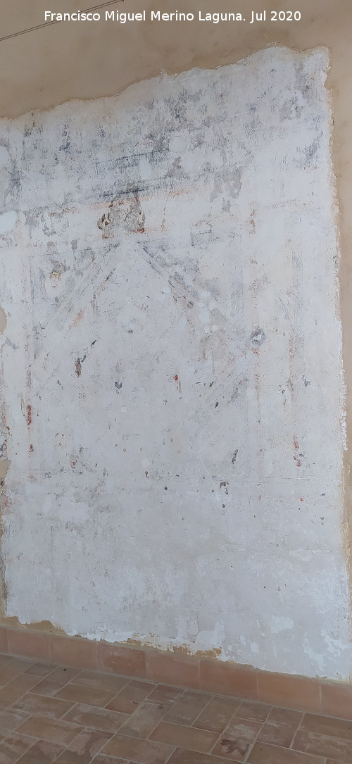 Castillo Palacio de los Ribera - Castillo Palacio de los Ribera. Restos de pinturas murales