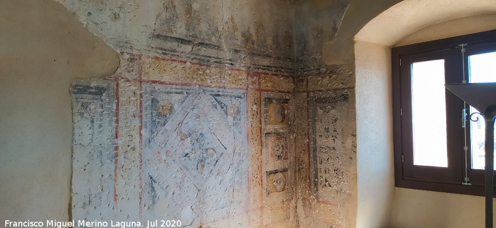 Castillo Palacio de los Ribera - Castillo Palacio de los Ribera. Restos de pinturas murales