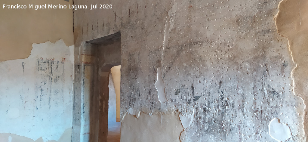 Castillo Palacio de los Ribera - Castillo Palacio de los Ribera. Restos de pinturas murales