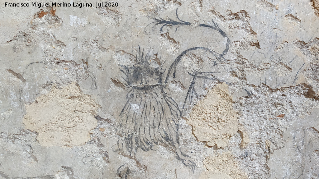 Castillo Palacio de los Ribera - Castillo Palacio de los Ribera. Restos de pinturas murales