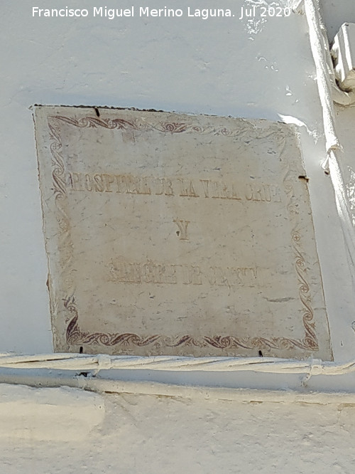 Hospital de la Vera Cruz - Hospital de la Vera Cruz. Placa