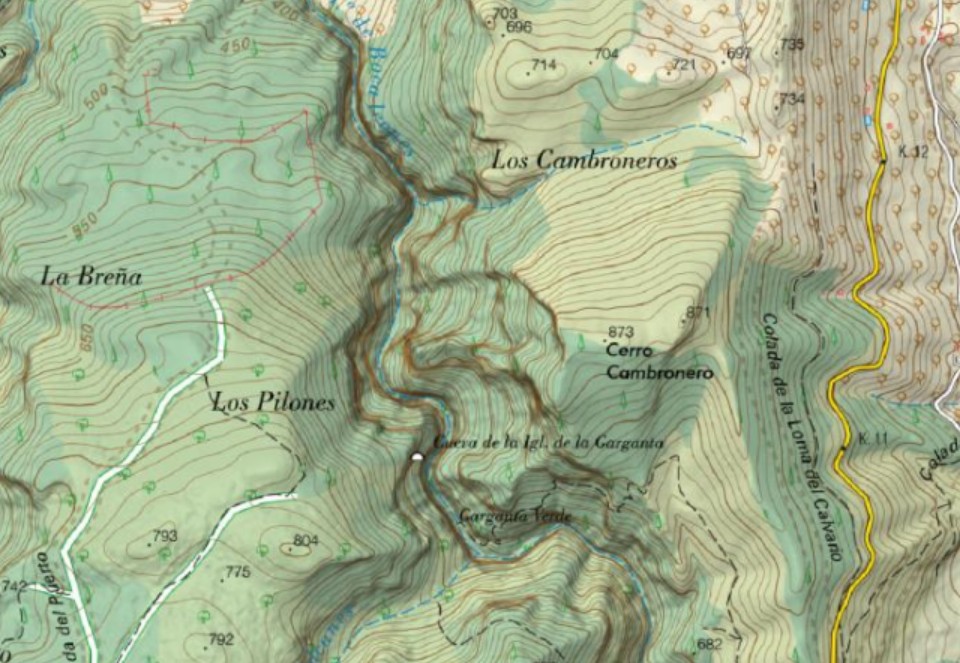 Garganta Verde - Garganta Verde. Mapa
