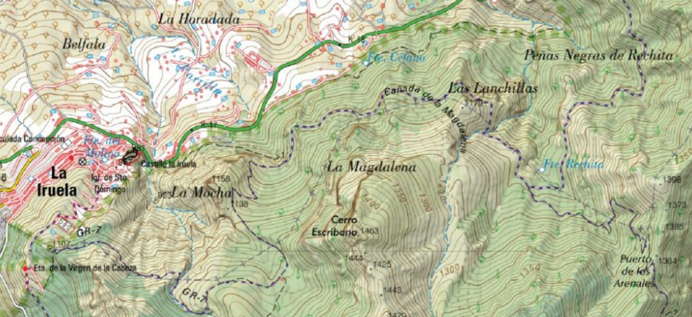 Ca�ada de la Magdalena - Ca�ada de la Magdalena. Mapa