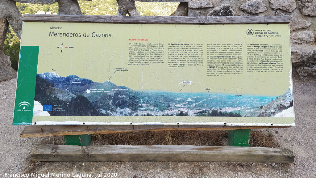 Miradores Merenderos de Cazorla - Miradores Merenderos de Cazorla. Cartel