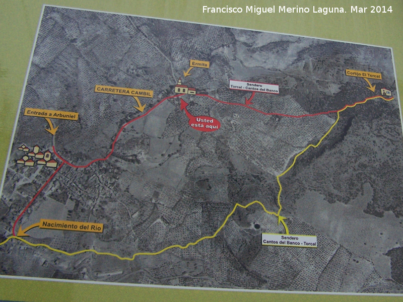 Torcal de Arbuniel - Torcal de Arbuniel. Mapa