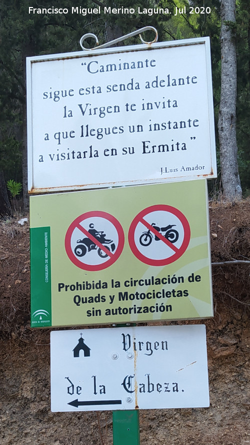 Camino de la Virgen de la Cabeza - Camino de la Virgen de la Cabeza. Cartel