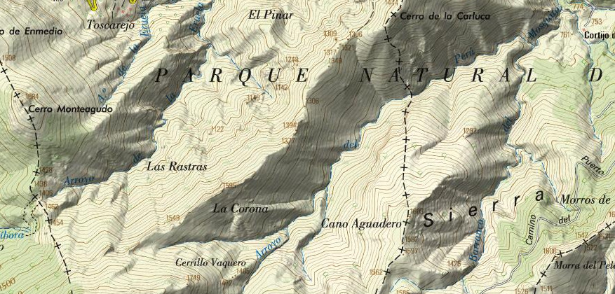 Barranco del Per - Barranco del Per. Mapa